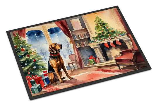 Bloodhound Cozy Christmas Doormat