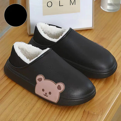 Fluffy Bear Winter Slippers for Women