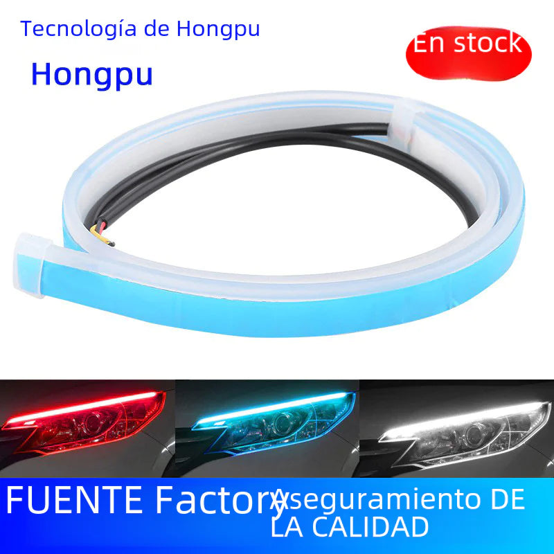 LED Daytime Running Light Strip with Decorative Soft Lights