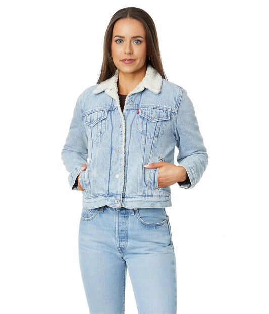 Levis Womens Original Sherpa Trucker Jackets (Also Available in Plus) (New) Feeling Everything