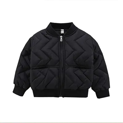 Kids' Cotton Baseball Jackets for Autumn and Winter